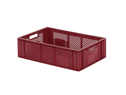 Stapelkrat Euronorm RX - 600 x 400 x H 171 mm (versterkte bodem) - rood