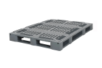 Kunststof pallet E3-5-DUO ECO - 1600 x 1200 mm - met randen 5 mm - 6 palletsledes - versterkt