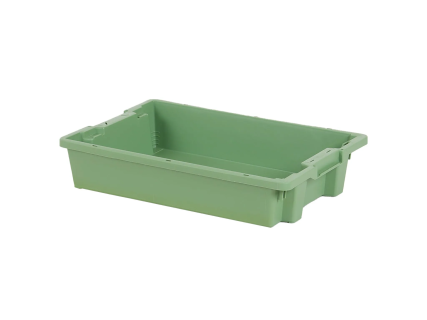 Bac gerbable embo&icirc;table Euronorm - 600 x 400 x H 120 mm - vert