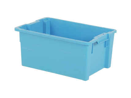 Bac gerbable embo&icirc;table Euronorm - 600 x 400 x H 270 mm - bleu