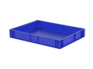 Stapelbeh&auml;lter Euronorm - 800 x 600 x H 120 mm (verst&auml;rkter Boden) - Blau
