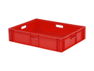 Stapelbeh&auml;lter Euronorm - 800 x 600 x H 174 mm - rot (verst&auml;rkter Boden)