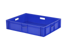 Stapelbeh&auml;lter Euronorm - 800 x 600 x H 174 mm - Blau (verst&auml;rkter Boden)