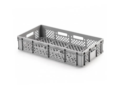 Stacking crate R115X DUO - 800 x 400 x H 160 mm - Heat resistant
