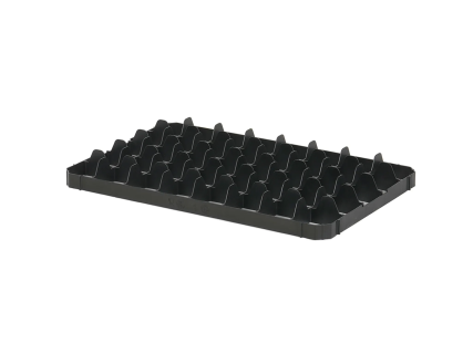 Lower 40 space subdivision - BASIC glass crates - size 69 x 67 mm - black