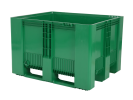 Palletbox type SB3 - 1200x1000 mm - gesloten - 3 sledes - groen