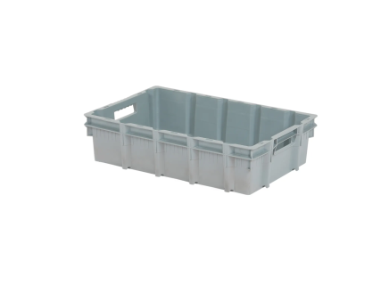 Stacking nestable bin - Euronorm - 600 x 400 x H 150 mm - grey