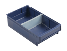 Cross divider for shelving bins H 100 - wide version 230 mm - translucent plastic