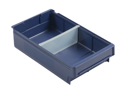 Cross divider for shelving bins H 100 - wide version 230 mm - translucent plastic