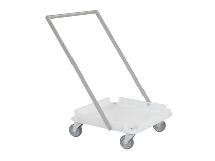 Chariot en plastique avec anse de transport - pour casiers de 500 x 500 mm
