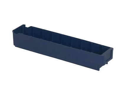 Sichtlagerkasten - Regalkasten 4537 - 500 x 94 x H 80 mm - Systembeh&auml;lter - blau (VE = 40)