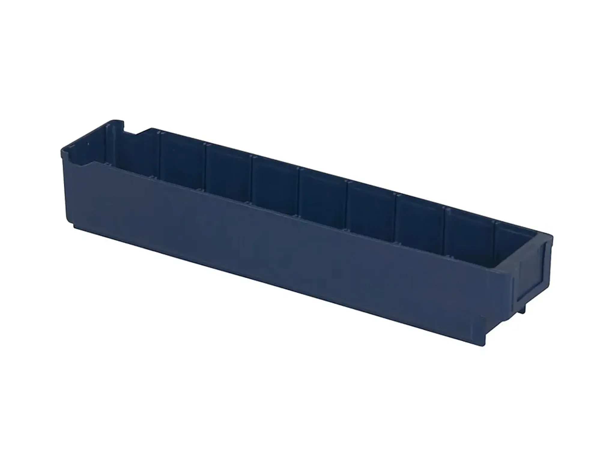 Sichtlagerkasten - Regalkasten 4537 - 500 x 94 x H 80 mm - Systembeh&auml;lter - blau (VE = 40)