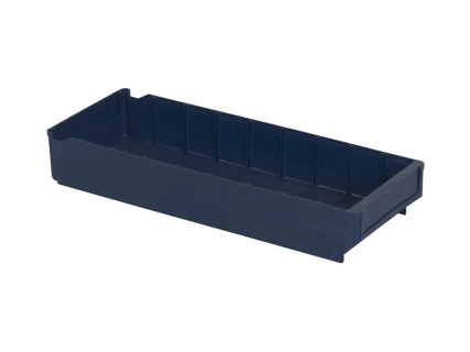 Sichtlagerkasten - Regalkasten 4536 - 500 x 188 x H 80 mm - Systembeh&auml;lter - blau (VE = 20)