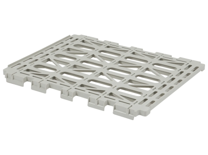 Zwischenboden 810 x 670 x H 56 mm - f&uuml;r Rollcontainer 682 mm breit (Euro) - Kunststoff, grau