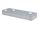 Stacking bin 1200x400xH171mm closed 6 OH grey