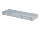 Stacking bin 1200x400xH120mm closed CH grey