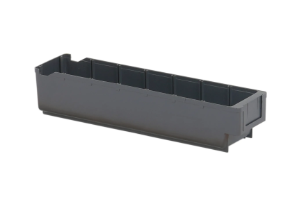 Regalkasten aus Kunststoff - 400 x 94 x H 80 mm - Grau