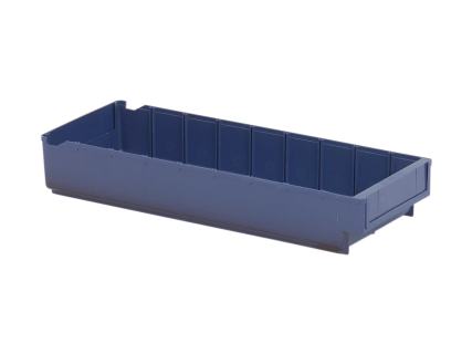 Storage bin - shelving bin 4536 - 500 x 188 x H 80 mm - system bin - blue (PU = 20)
