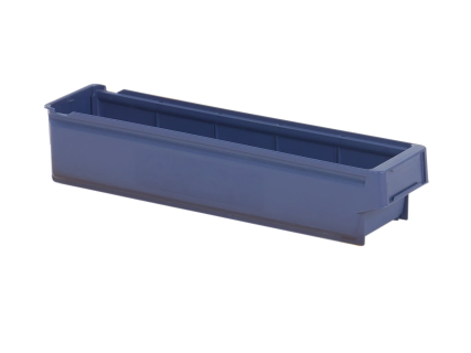Sichtlagerkasten - Regalkasten 9121 - 500 x 115 x H 100 mm - Systembeh&auml;lter - blau (VE = 20)