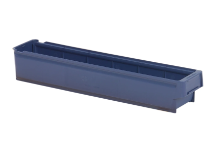 Sichtlagerkasten - Regalkasten 9131 - 600 x 115 x H 100 mm - Systembeh&auml;lter - blau (VE = 16)