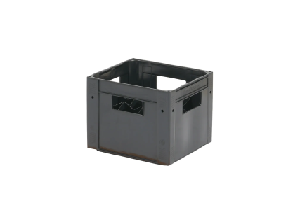 Flessenkrat 300 x 270 x H 240 mm - 12 vakken - zwart