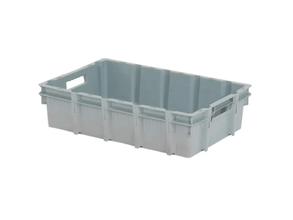Bac gerbable embo&icirc;table Euronorm - 600 x 400 x H 150 mm - gris