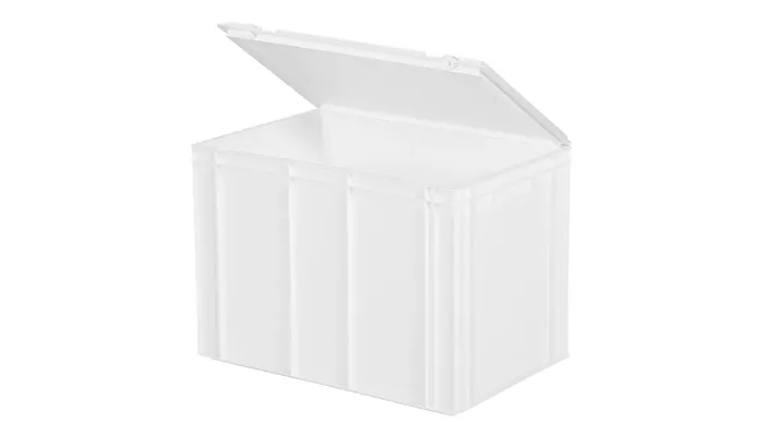 White lidded bins