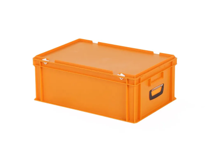 Valises en plastique orange