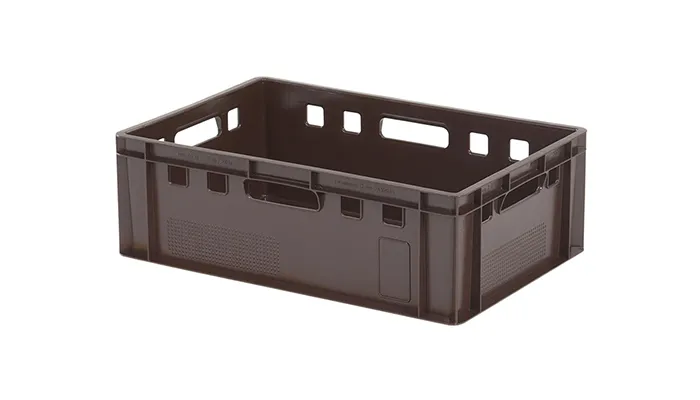 Stacking bins brown