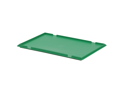 Lay-on lid - 600 x 400 mm - green