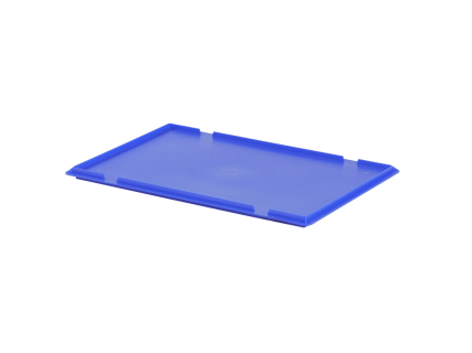 Lay-on lid - 600 x 400 mm - blue