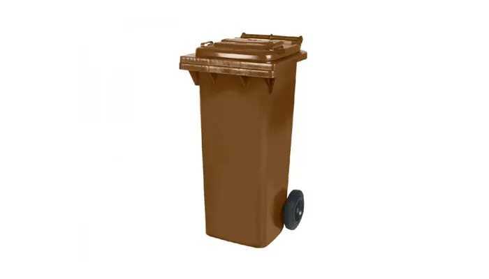 Conteneurs poubelles bruns