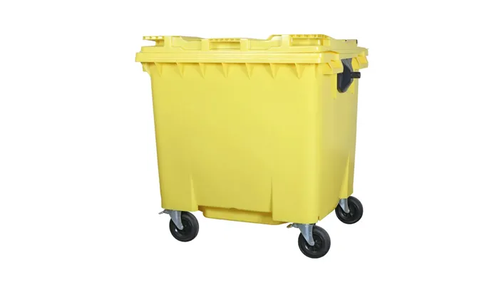 Conteneurs poubelles jaunes