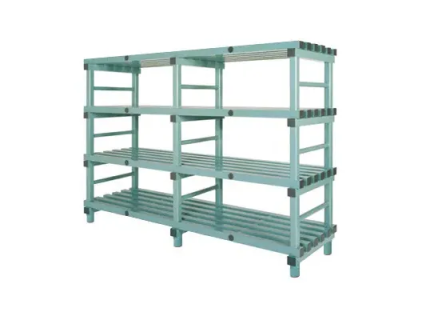 Plastic rack (Euro rack) - 2000 x 400 x H 1520 mm