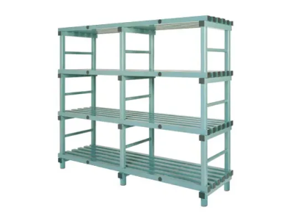 Plastic rack (Euro rack) - 2000 x 400 x H 1820 mm
