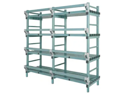 Plastic Nautical shelving 2000x600/670xH2050mm green/grey