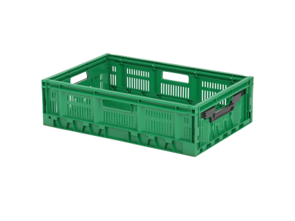 FRESH BOX klapkrat - 600 x 400 x H 170 mm - groen