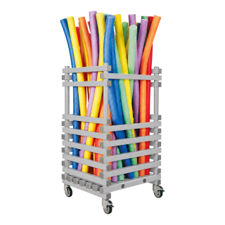 Kunststoff-Flexibeam-Wagen - 1380x600xH1450mm - vertikal - grau