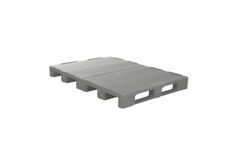 Kunststoffpalette TC1-DUO - 1600 x 1200 mm - mit 7-mm-R&auml;ndern - 5 Palettenkufen