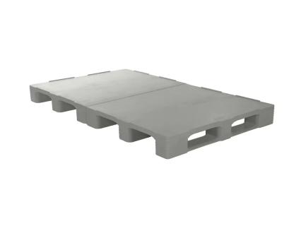 Palette en plastique TC3-DUO - 2000 x 1200 mm - avec rebords de 7 mm tout autour - 5 semelles