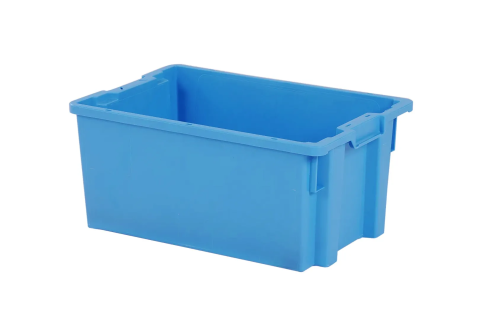 Bac gerbable embo&icirc;table Euronorm - 600 x 400 x H 270 mm - bleu
