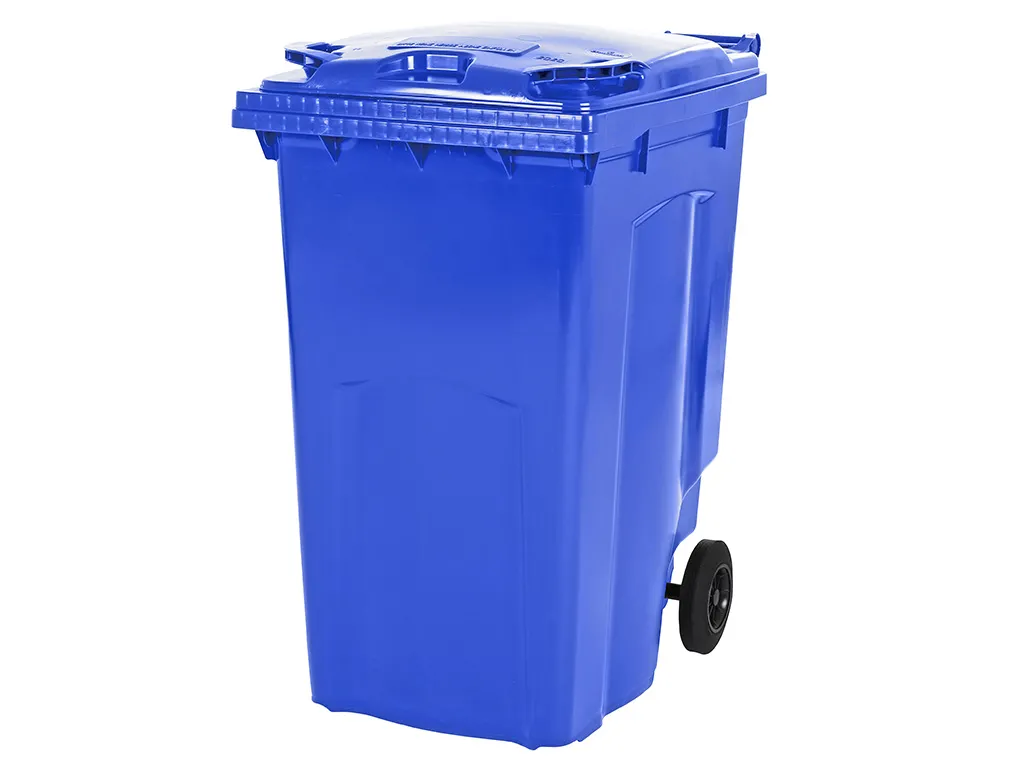 2-wiel kunststof afvalcontainer - 340 liter - blauw