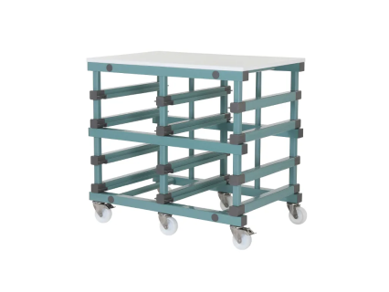 Arbeitstisch mit Arbeitsplatte 996 x 660 x H 930 mm - Naturwei&szlig;