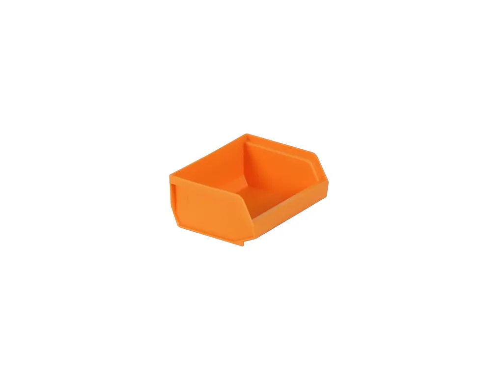 Sichtlagerkasten aus Kunststoff - 96 x 105 x H 45 mm - Orange