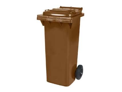 2-Rad M&uuml;llgro&szlig;beh&auml;lter 80 Liter - Braun