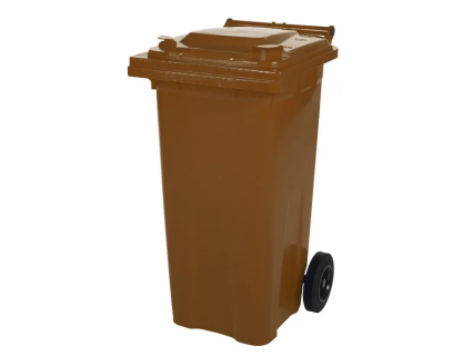 2-Rad M&uuml;llgro&szlig;beh&auml;lter 120 Liter - Braun