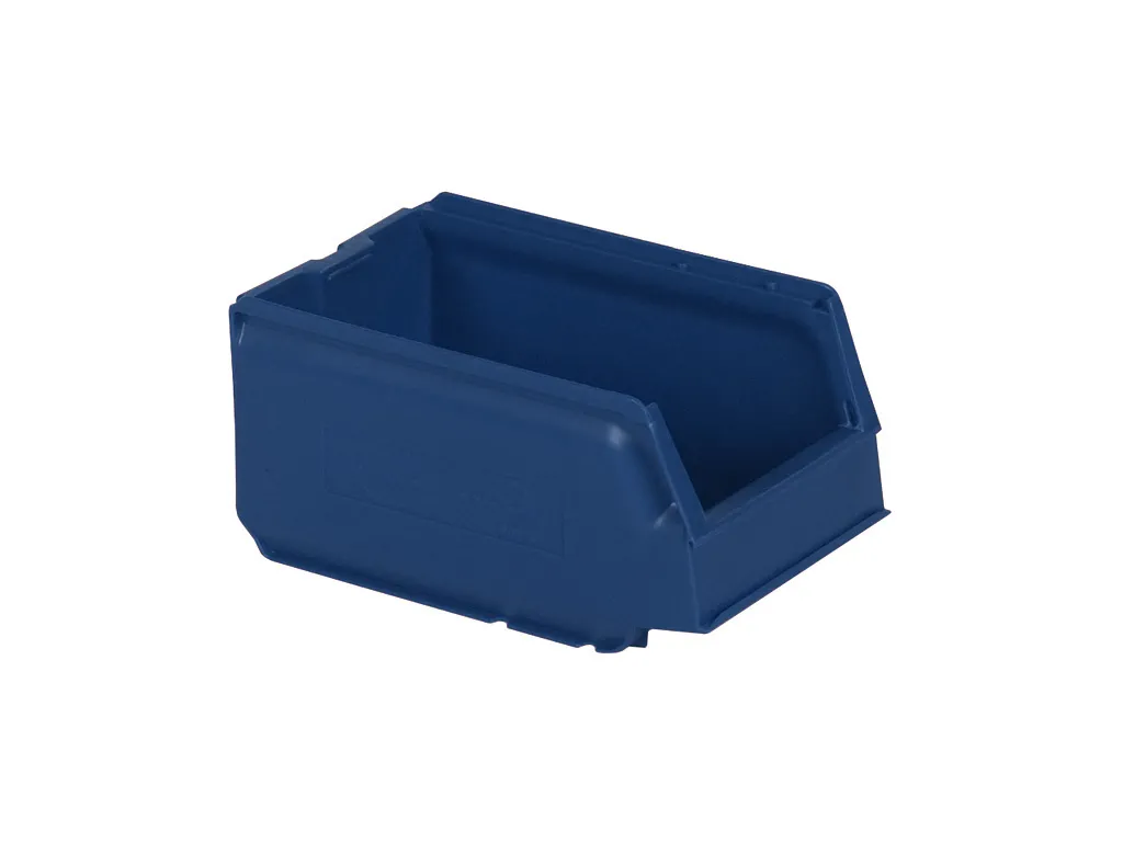 Sichtlagerkasten aus Kunststoff - 250 x 148 x H 130 mm - Blau