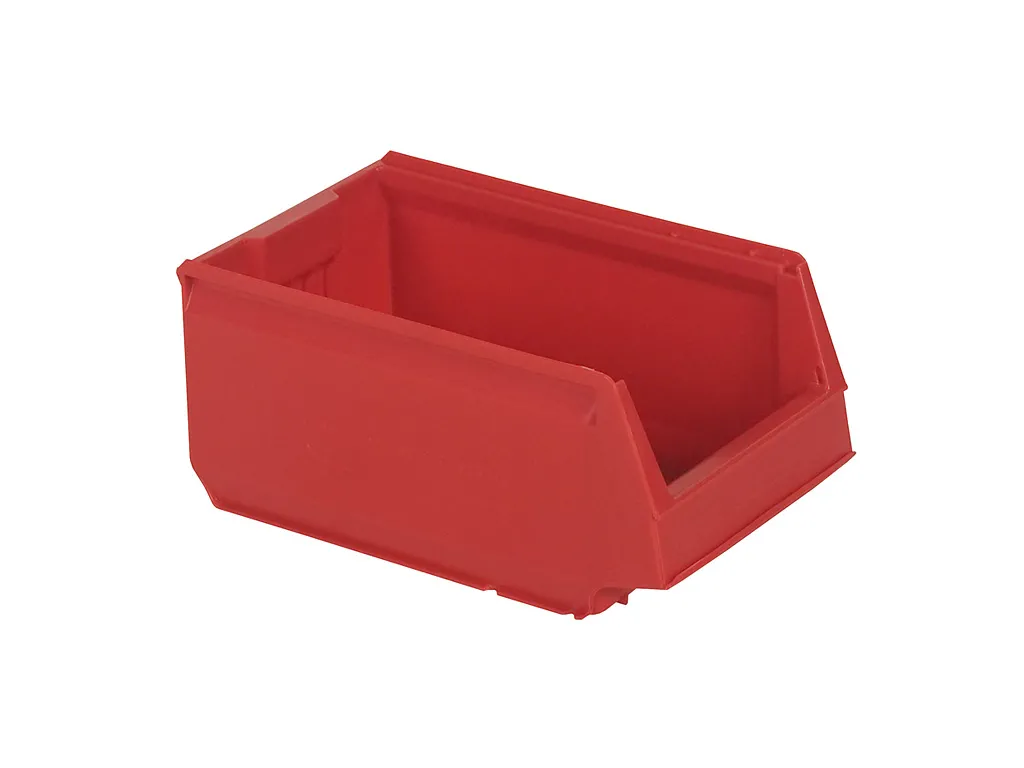 Sichtlagerkasten aus Kunststoff - 350 x 206 x H 150 mm - Rot