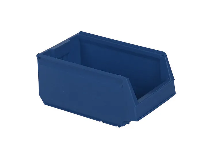 Sichtlagerkasten aus Kunststoff - 350 x 206 x H 150 mm - Blau