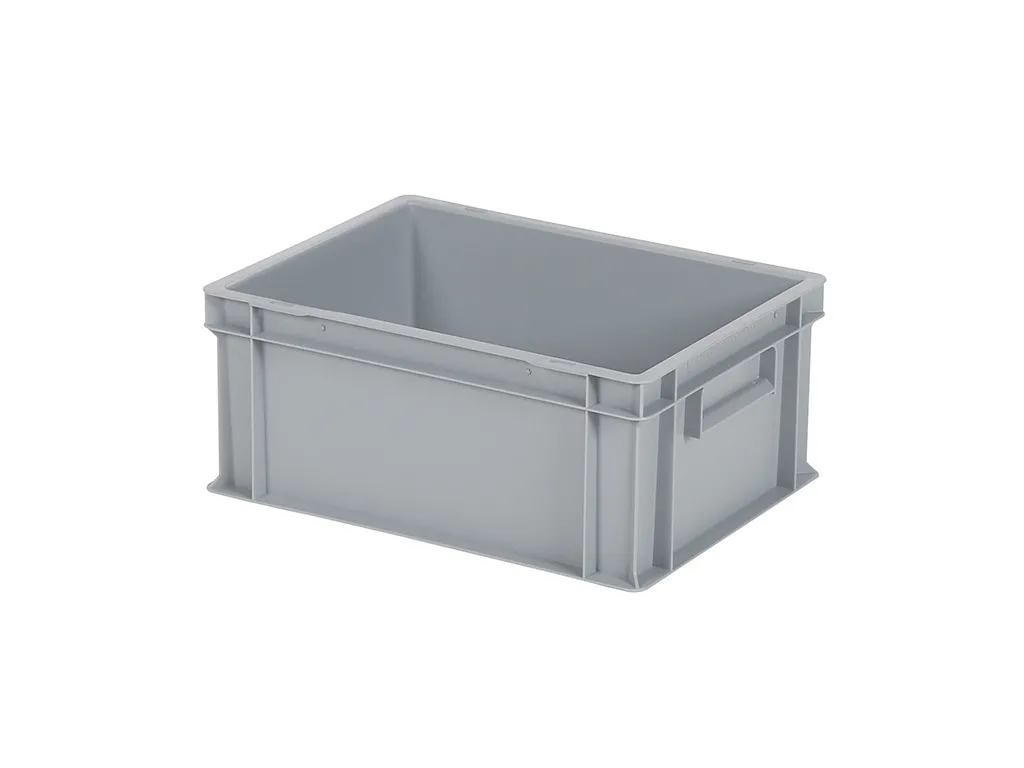 Stacking bin / bin for plates - 400 x 300 x H 175 mm - grey (smooth base)